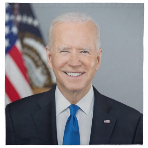 President Joe Biden White House Portrait   Cloth Napkin