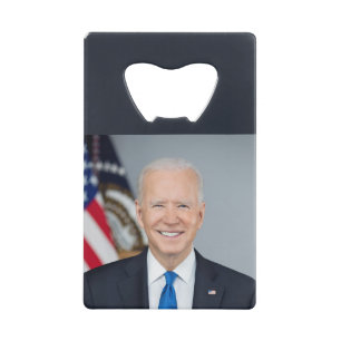 President Joe Biden White House Portrait Credit Card Bottle Opener