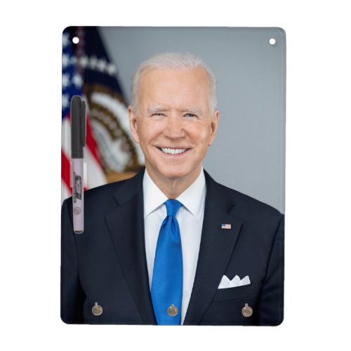 President Joe Biden White House Portrait   Dry Erase Board