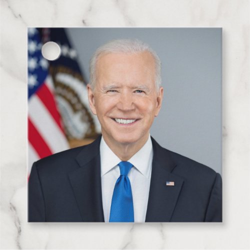 President Joe Biden White House Portrait   Favor Tags