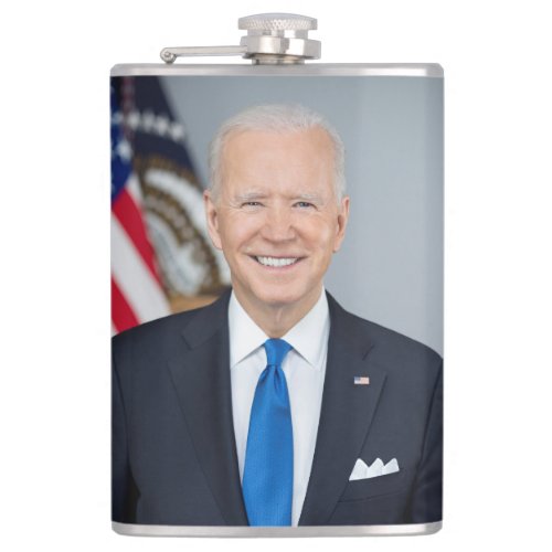 President Joe Biden White House Portrait   Flask