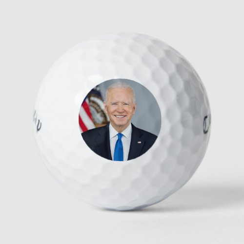 President Joe Biden White House Portrait   Golf Balls