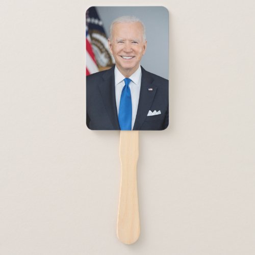 President Joe Biden White House Portrait   Hand Fa Hand Fan