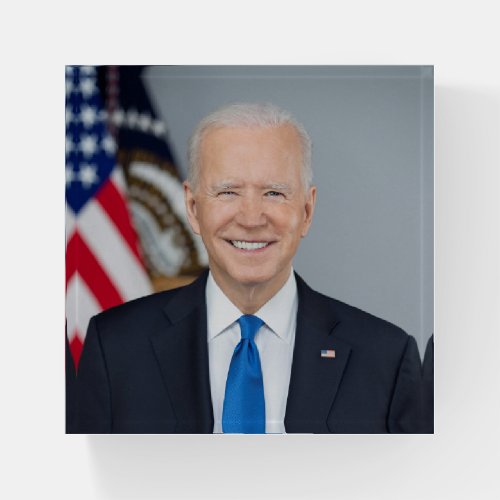 President Joe Biden White House Portrait   Paperweight