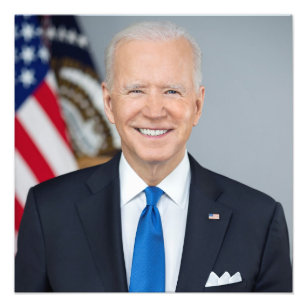 President Joe Biden White House Portrait   Photo Print
