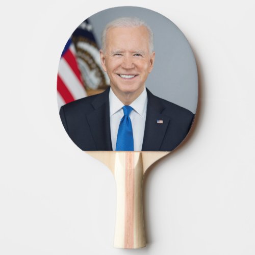 President Joe Biden White House Portrait   Ping Pong Paddle