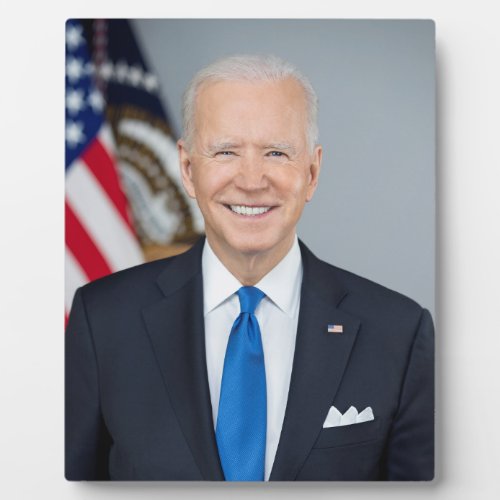 President Joe Biden White House Portrait   Plaque