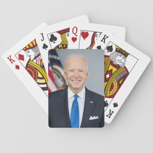 President Joe Biden White House Portrait   Playing Cards