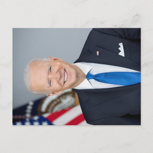 President Joe Biden White House Portrait   Postcard