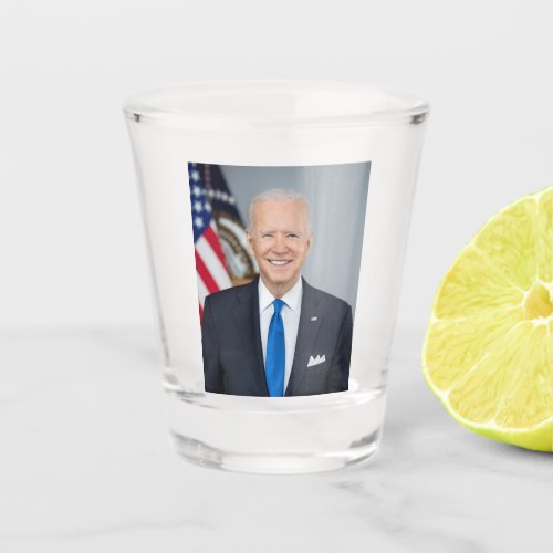 President Joe Biden White House Portrait   Shot Glass