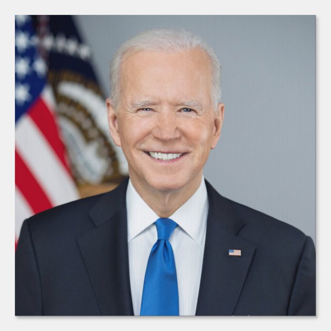 President Joe Biden White House Portrait   Sign (Front)