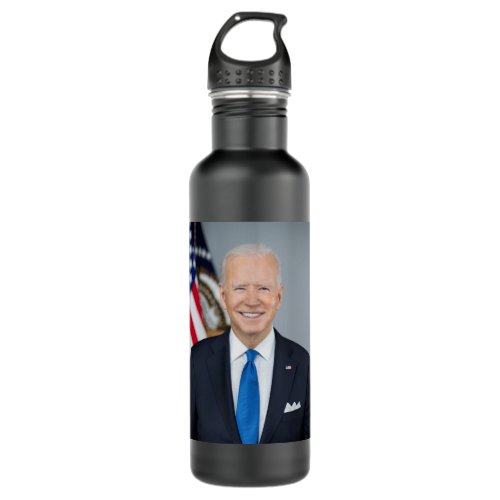 President Joe Biden White House Portrait   Stainless Steel Water Bottle