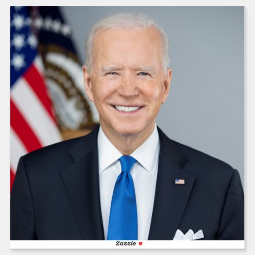 President Joe Biden White House Portrait   Sticker