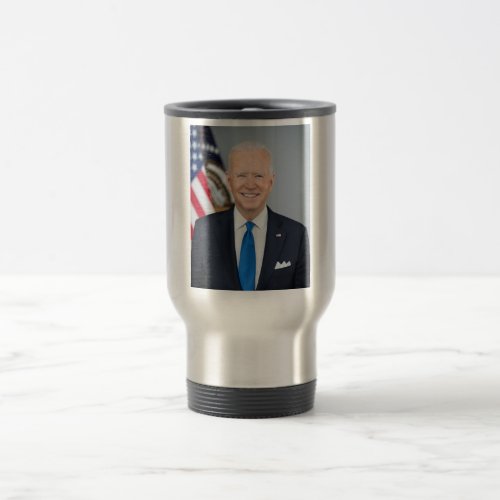 President Joe Biden White House Portrait   Travel  Travel Mug