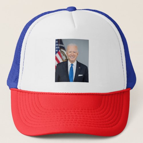 President Joe Biden White House Portrait   Trucker Hat