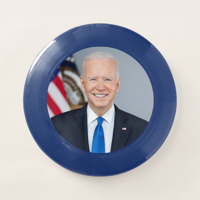 President Joe Biden White House Portrait   Wham-O Frisbee (Front)