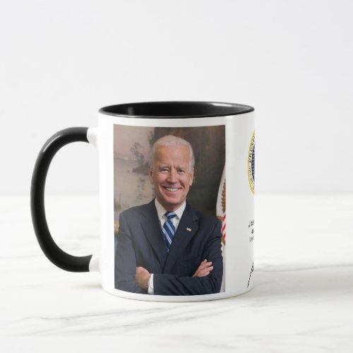 President Joe Biden With Seal And Signature High Q Mug