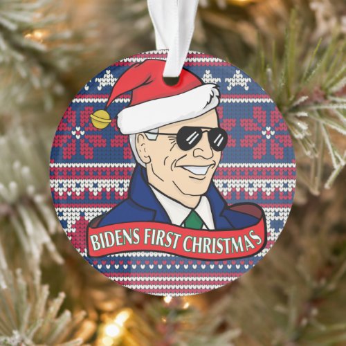 President Joe Bidens First Christmas Acrylic Ornament