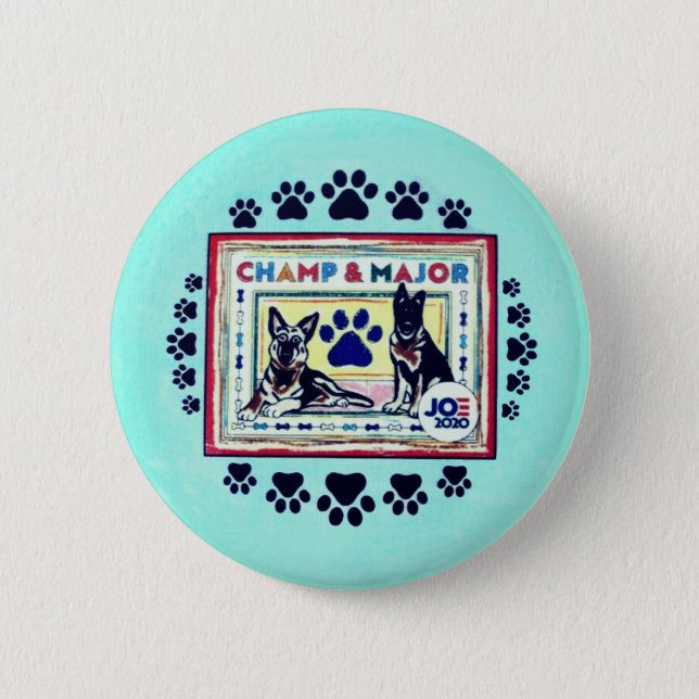 President Joe Biden's First Dogs Button (Front)