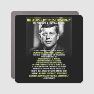 PRESIDENT JOHN F. KENNEDY 3 CAR MAGNET