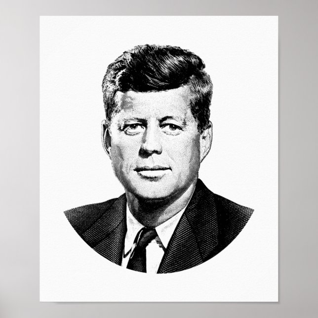 President John F. Kennedy Graphic Poster (Front)