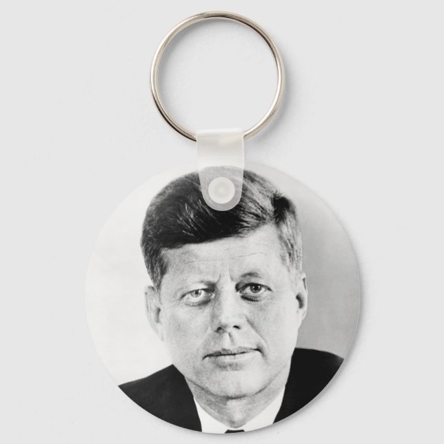 President John F Kennedy Portrait Keychain (Front)