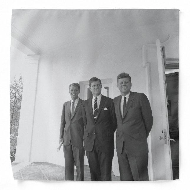 President John Kennedy & Brothers American Camelot Bandana (Front)