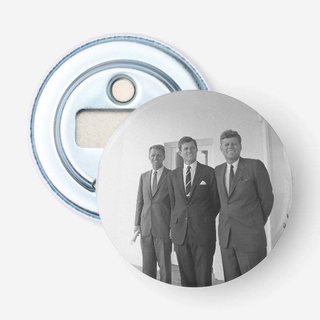 President John Kennedy & Brothers American Camelot Bottle Opener (Front)