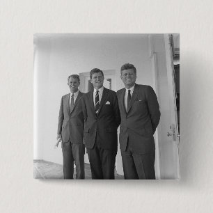 President John Kennedy & Brothers American Camelot Button