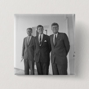 President John Kennedy & Brothers American Camelot Button