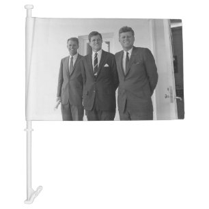 President John Kennedy & Brothers American Camelot Car Flag