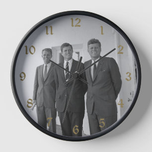 President John Kennedy & Brothers American Camelot Clock