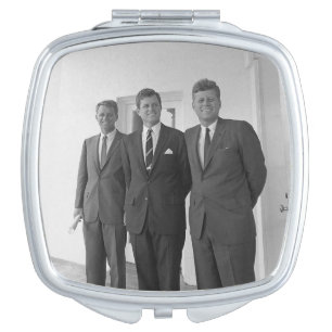 President John Kennedy & Brothers American Camelot Compact Mirror