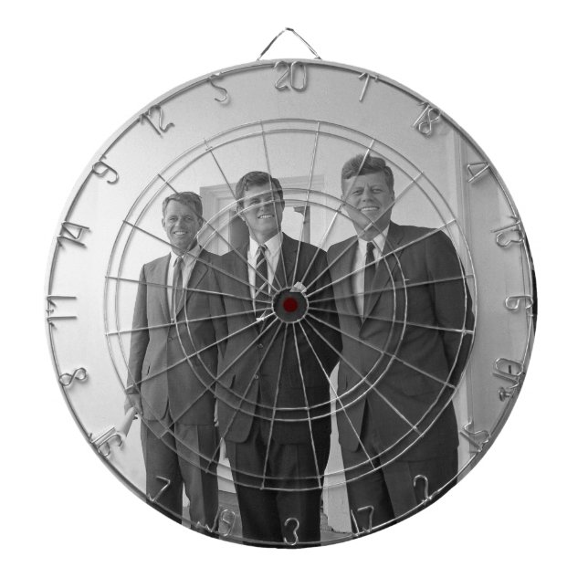 President John Kennedy & Brothers American Camelot Dart Board (Front)