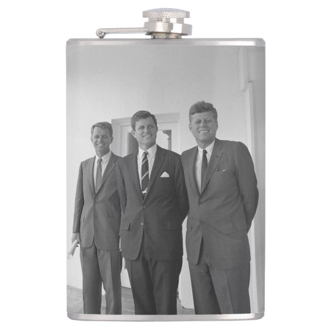 President John Kennedy & Brothers American Camelot Flask (Front)