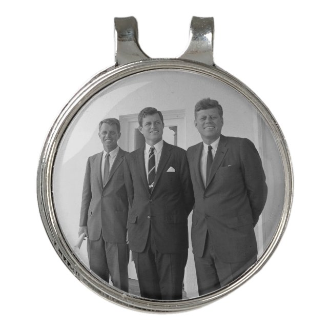 President John Kennedy & Brothers American Camelot Golf Hat Clip (Front)