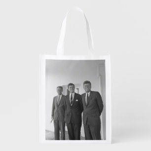 President John Kennedy & Brothers American Camelot Grocery Bag