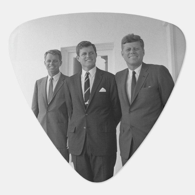 President John Kennedy & Brothers American Camelot Guitar Pick (Front)