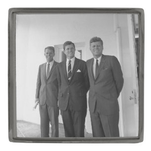 President John Kennedy & Brothers American Camelot Gunmetal Finish Lapel Pin