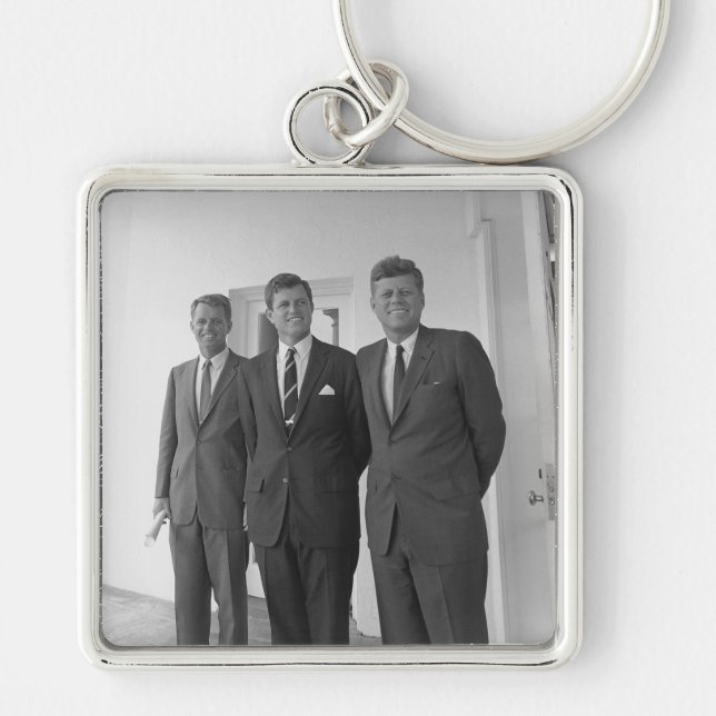 President John Kennedy & Brothers American Camelot Keychain (Front)