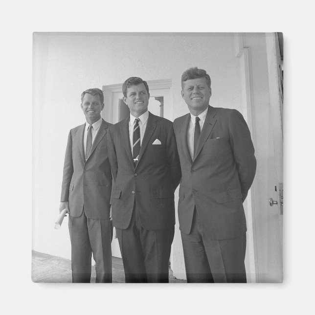 President John Kennedy & Brothers American Camelot Magnet (Front)