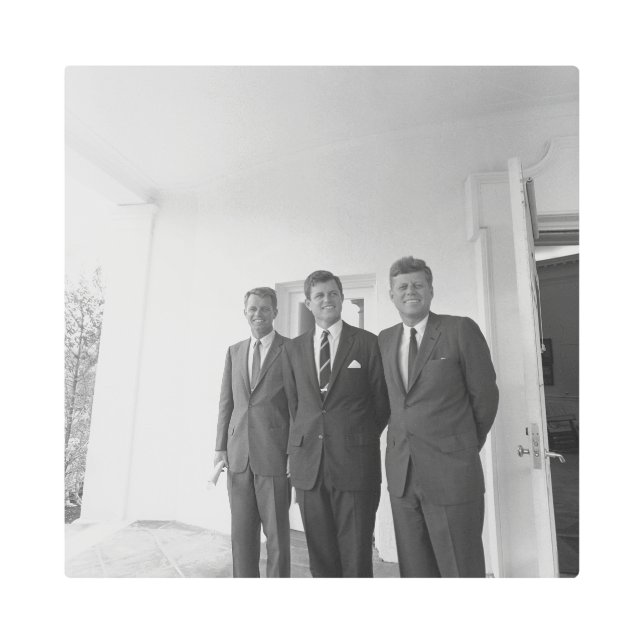 President John Kennedy & Brothers American Camelot Metal Print (Front)