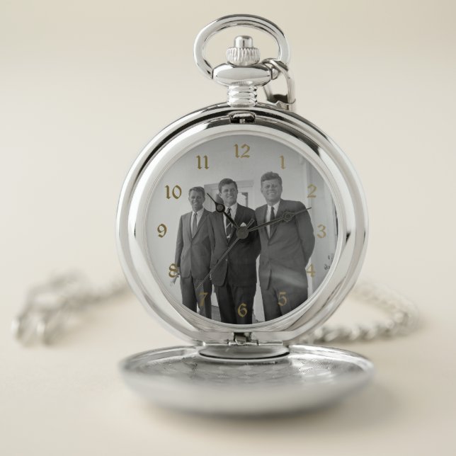 President John Kennedy & Brothers American Camelot Pocket Watch (Inside)