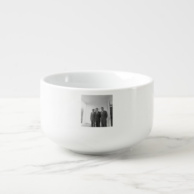 President John Kennedy & Brothers American Camelot Soup Mug (Front)
