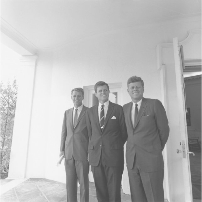 President John Kennedy & Brothers American Camelot Sticker (Front)