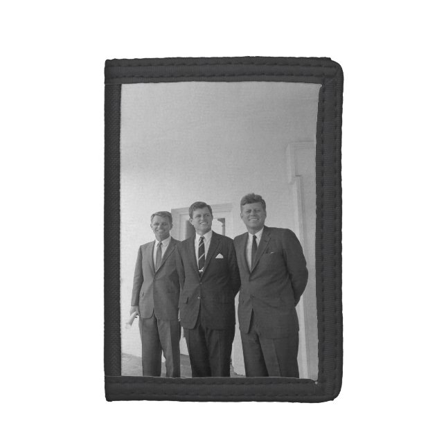 President John Kennedy & Brothers American Camelot Trifold Wallet (Front Vertical)