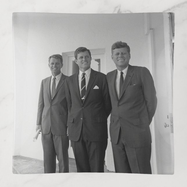 President John Kennedy & Brothers American Camelot Trinket Tray (Front)