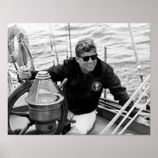 President John Kennedy Sailing Poster