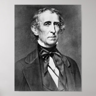 President John Tyler Portrait - Circa 1860 Poster