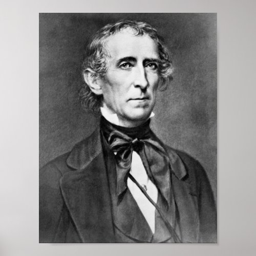 President John Tyler Portrait _ Circa 1860 Poster